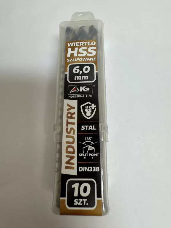 WIERTŁO HSS 6MM K2 10SZT