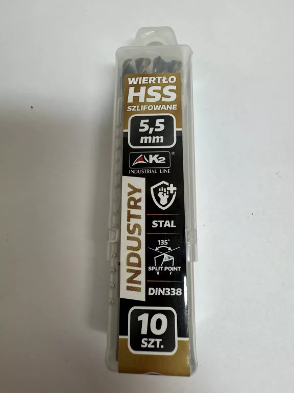 WIERTŁO HSS 5.5MM K2 10SZT