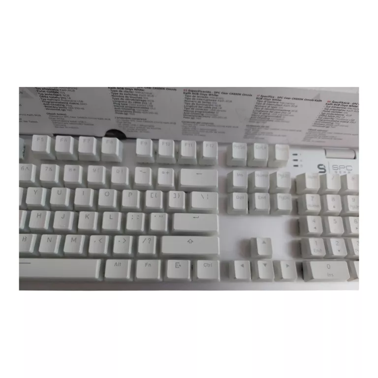 KLAWIATURA MECHANICZNA SPC GEAR GK650K ONYX WHITE RGB +PUD