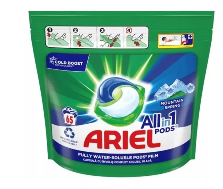 ARIEL 65 SZT 3W1 MOUNTAIN SPRING KAPSUŁKI DO PRANI