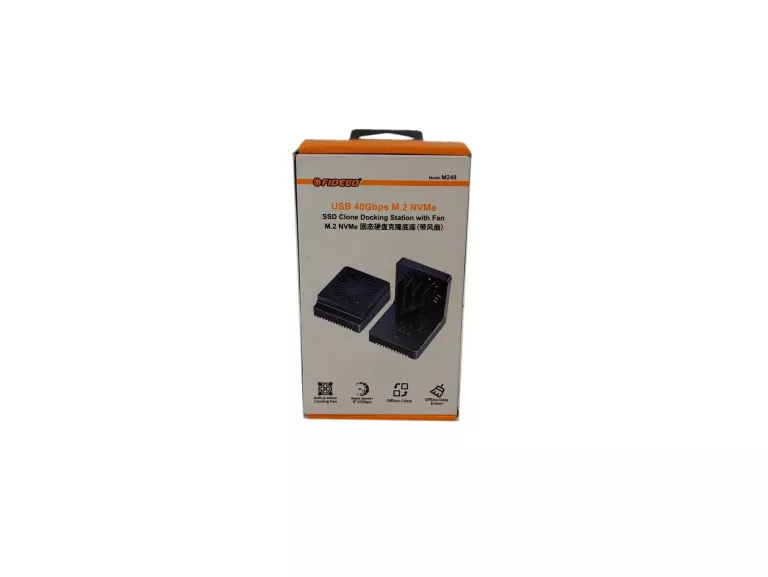 STACJA DOKUJĄCA/KLONOWANIE DYSKÓW SSD Z WENTYLATOREM FIDECO M248