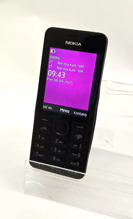 TELEFON NOKIA 206.1 + ŁADOWARKA (OPIS)