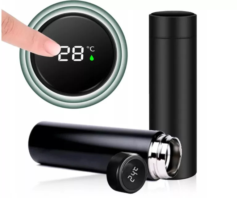 KUBEK TERMICZNY TERMOS LED 500ML NA KAWĘ HERBATĘ