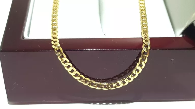 ZŁOTY ŁAŃCUSZEK SPLOT PANCERKA 55CM PR585 4,70G