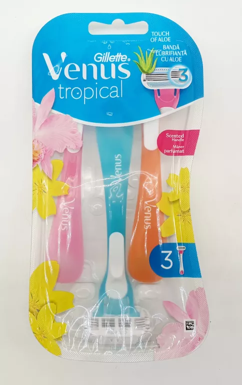 MASZYNKA JEDNORAZOWA DO GOLENIA GILLETTE VENUS TROPICAL 3