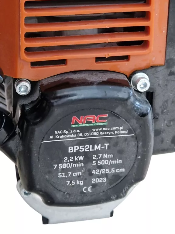 KOSA SPALINOWA NAC BP52LM-T