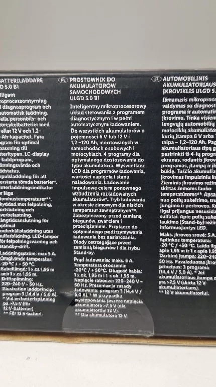 PROSTOWNIK DO AKUMULATORÓW ULTIMATESPEED 5A