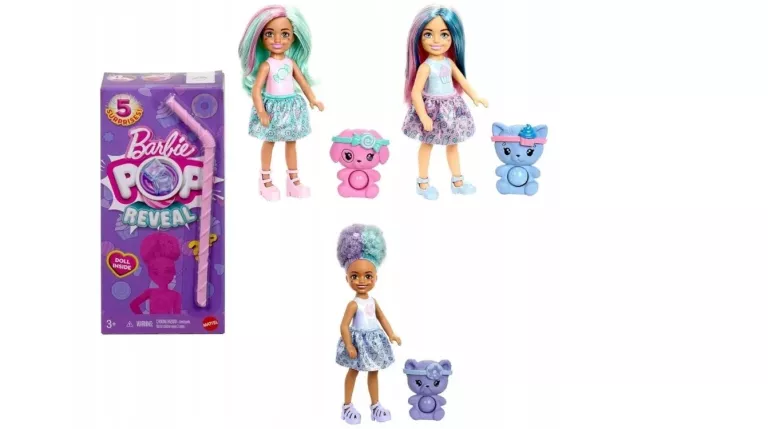 BARBIE POP REVEAL ZESTAW KARTONOWY 5 CIASTECZKOWY JFY01