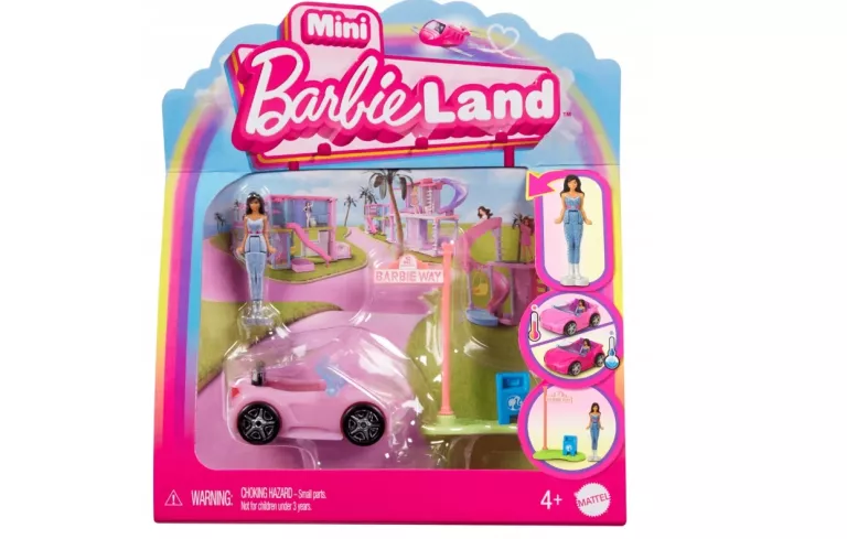 BARBIE MINI BARBIELAND KABRIOLET ZABAWKA AUTO I MINI LALKA ZESTAW