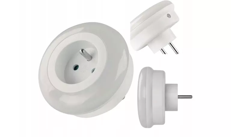 LAMPKA NOCNA LED DO GNIAZDKA Z CZUJNIKIEM ZMIERZCHU