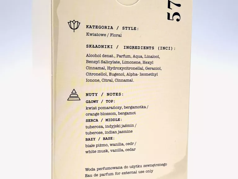 WODA PERFUMOWANA DLA KOBIET MADE IN LAB 57 100ML EDP