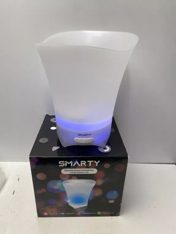 SMARTY GŁOŚNIK BEZPRZEWODOWY Z POJEMNNIKIEM LED 10W