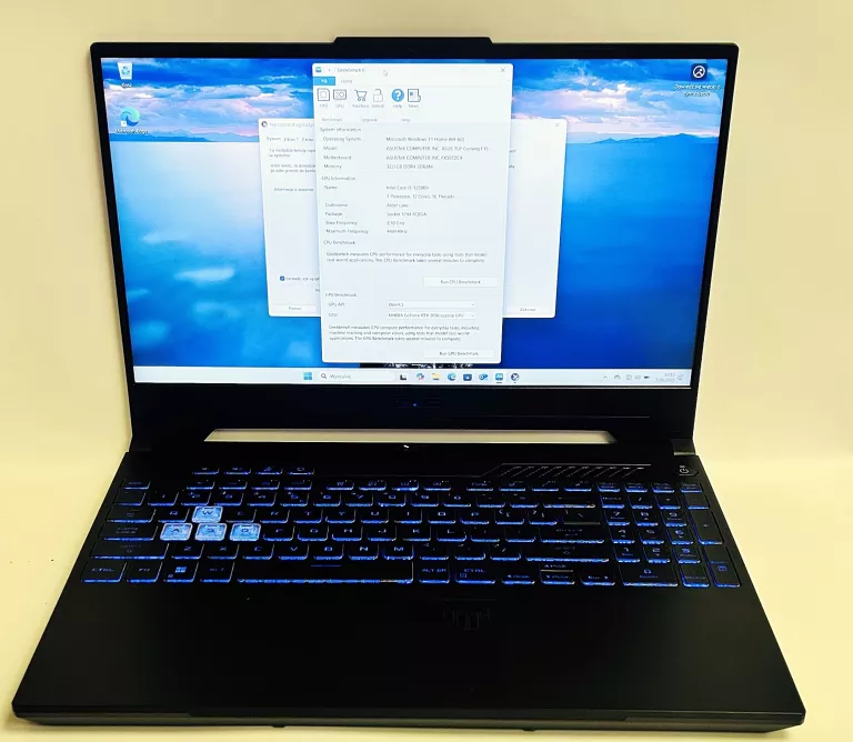 LAPTOP ASUS TUF GAMING F15/RTX 3050/144HZ/ 512DYSK /32GB RAM