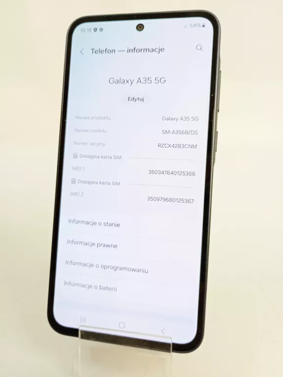 SMARTFON SAMSUNG GALAXY A35 6 GB / 128 GB 5G CZARNY @@OPIS@@