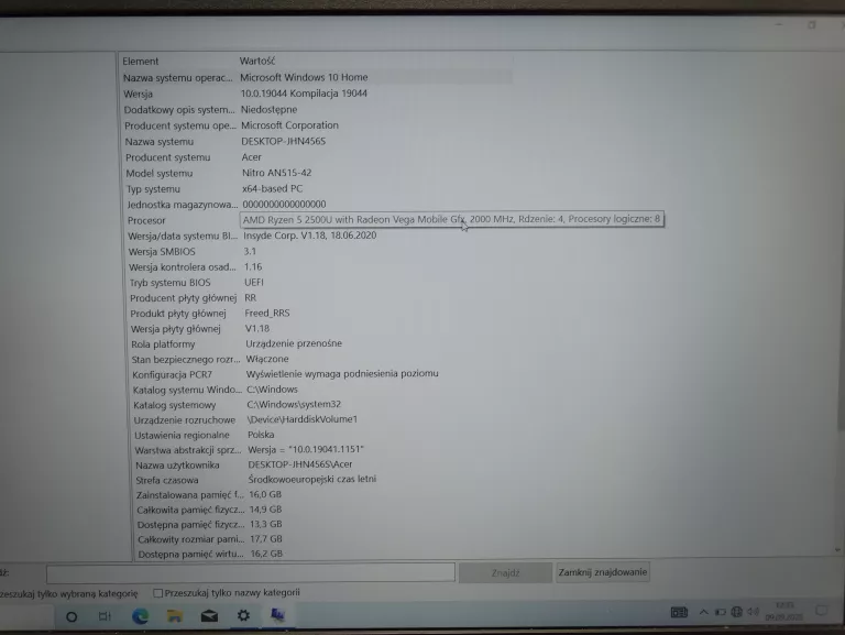 LAPTOP ACER NITRO 5