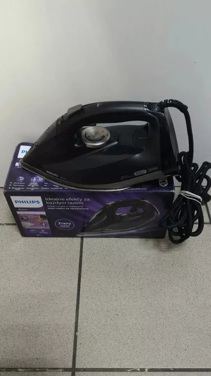 ŻELAZKO PHILIPS AZUR  GC4908 PUDEŁKO OPIS NIE DMUCHA PARĄ