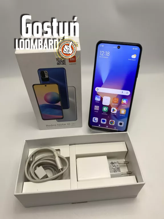 SMARTFON XIAOMI REDMI NOTE 10 4 GB / 64 GB 5G SZARY KOMPLET!