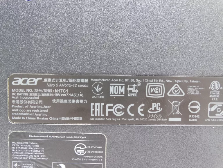 LAPTOP ACER NITRO 5