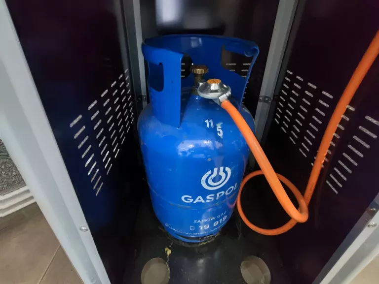 OGRZEWACZ TARASOWY OGRODOWY Z BUTLĄ GAZOWĄ 40L PARASOL GRZEWCZY PROMIENNIK