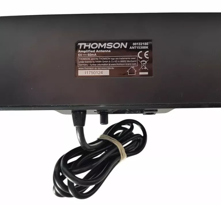 AKTYWNA ANTENA POKOJOWA THOMSON ANT1538BK KOMPLET Z GWARANCJĄ