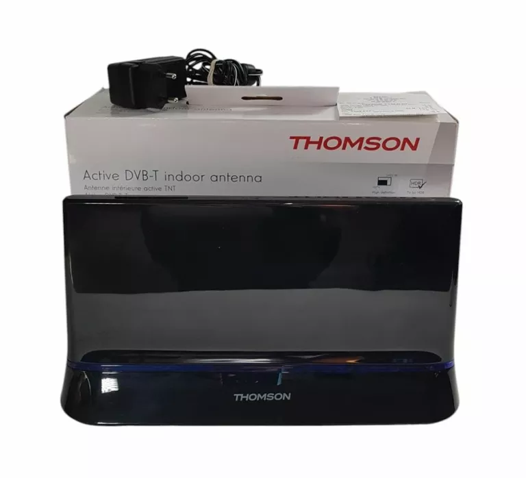 AKTYWNA ANTENA POKOJOWA THOMSON ANT1538BK KOMPLET Z GWARANCJĄ