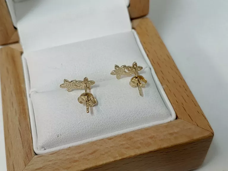 PIĘKNE ZŁOTE KOLCZYKI PR 585 0,93 G
