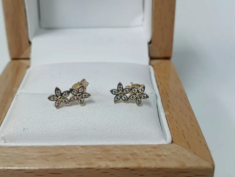 PIĘKNE ZŁOTE KOLCZYKI PR 585 0,93 G