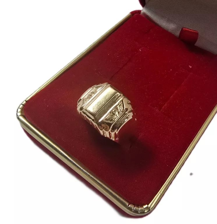 ZŁOTY SYGNET PRÓBY 583 / R. 19 / 4,85G!
