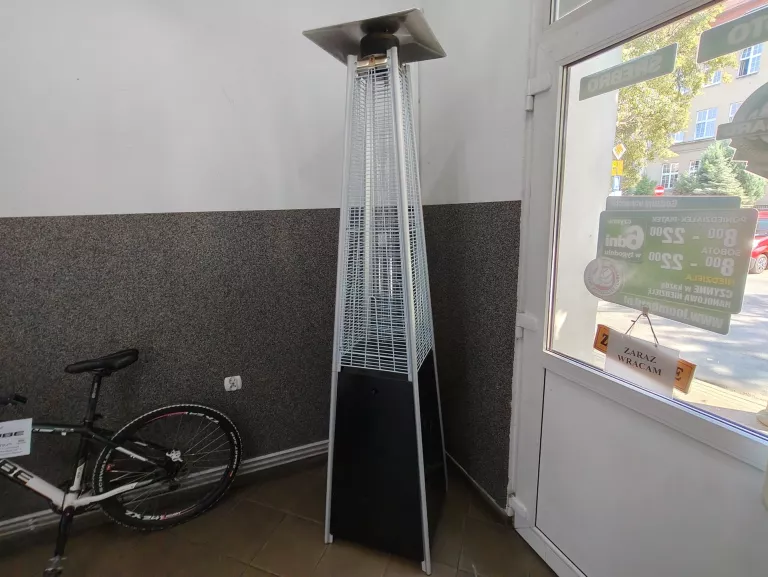 OGRZEWACZ TARASOWY OGRODOWY Z BUTLĄ GAZOWĄ 40L PARASOL GRZEWCZY PROMIENNIK