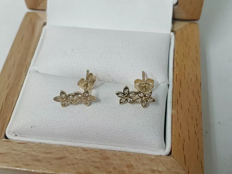 PIĘKNE ZŁOTE KOLCZYKI PR 585 0,93 G
