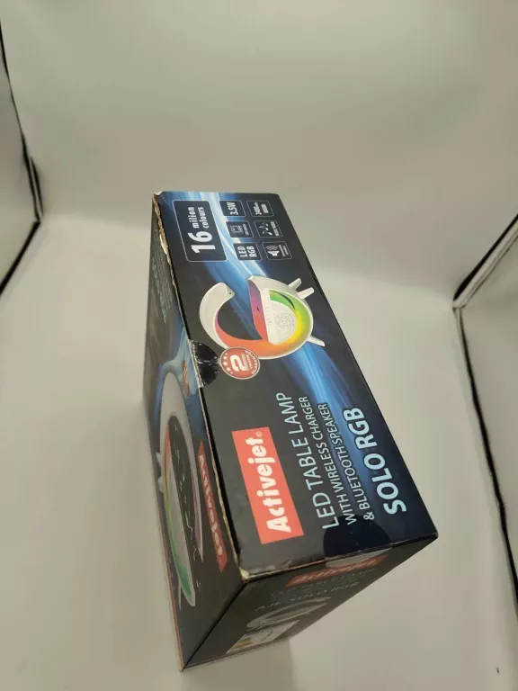 LAMPKA BIURKOWA MUZYCZNA SOLO RGB Z GŁOŚNIKIEM I ŁADOWANIEM ACTIVEJET