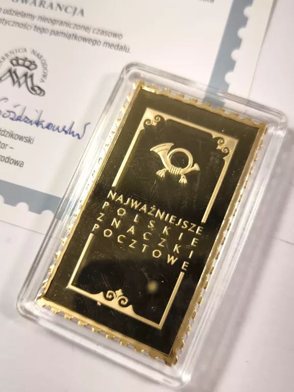 NAJWAŻNIEJSZE POLSKIE ZNACZKI POCZTOWE STANISŁWA WOJCIECHOWSKI 1 ZŁOTY + C