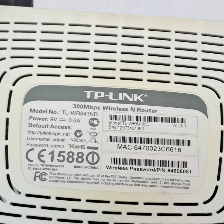 ROUTER TP-LINK TL-WR841ND