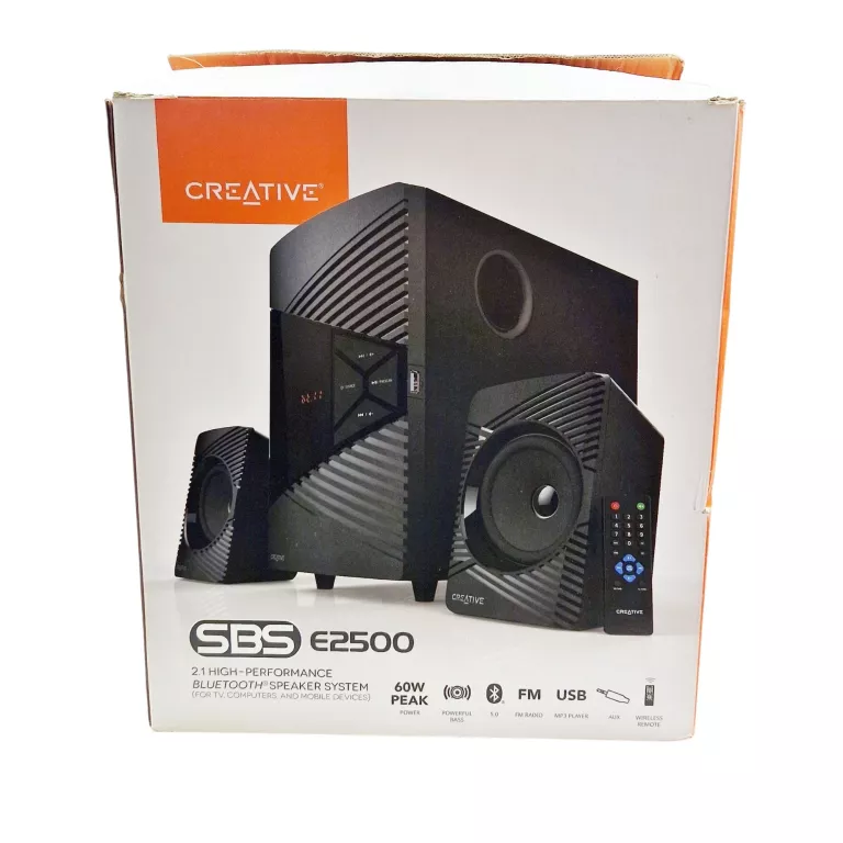 ZESTAW GŁOŚNIKÓW 2.1 CREATIVE SBS E2500 30 W CZARNY