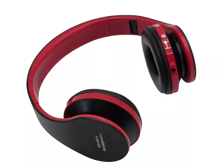 SŁUCHAWKI WIRELESS HEADPHONES CZERWONE