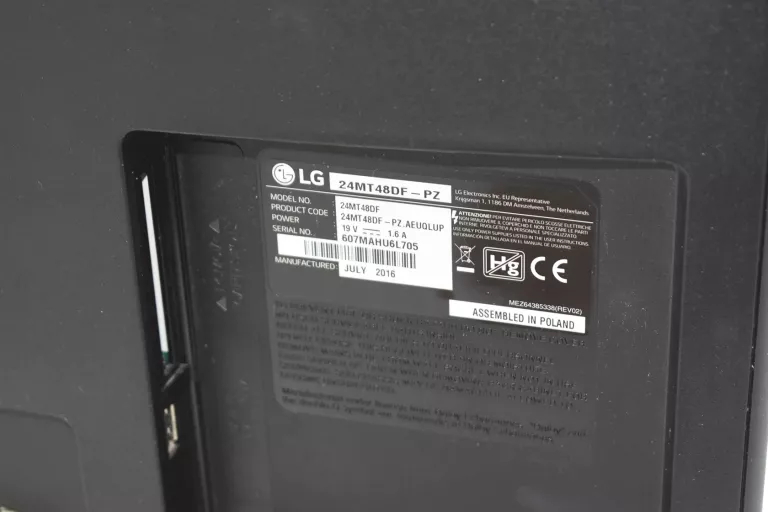 MONITOR Z FUNKCJĄ TV LG 24MT48DF