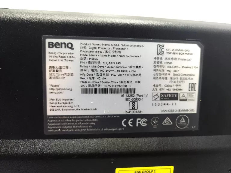 PROJEKTOR BENQ MS506