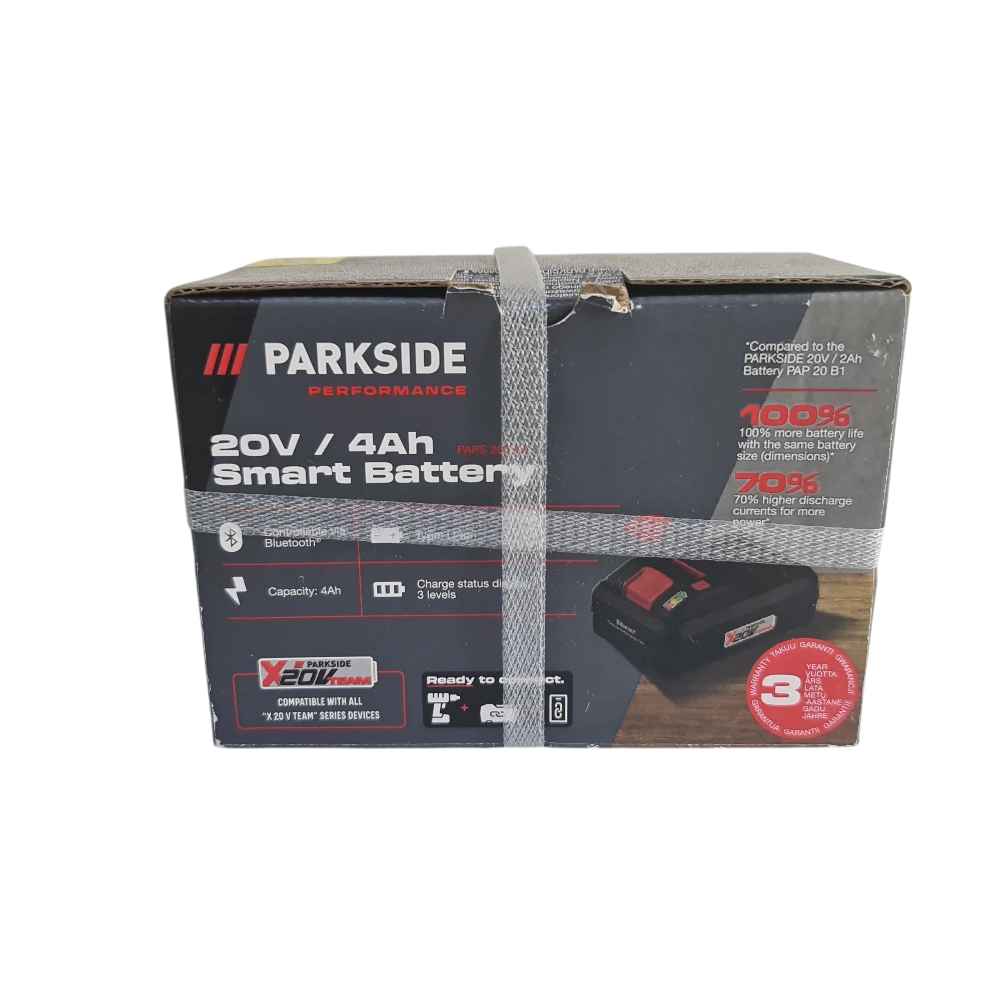 AKUMULATOR 4AH PARKSIDE PERFORMANCE SMART PAPS 204 B1 BLUETOOTH X 20 V