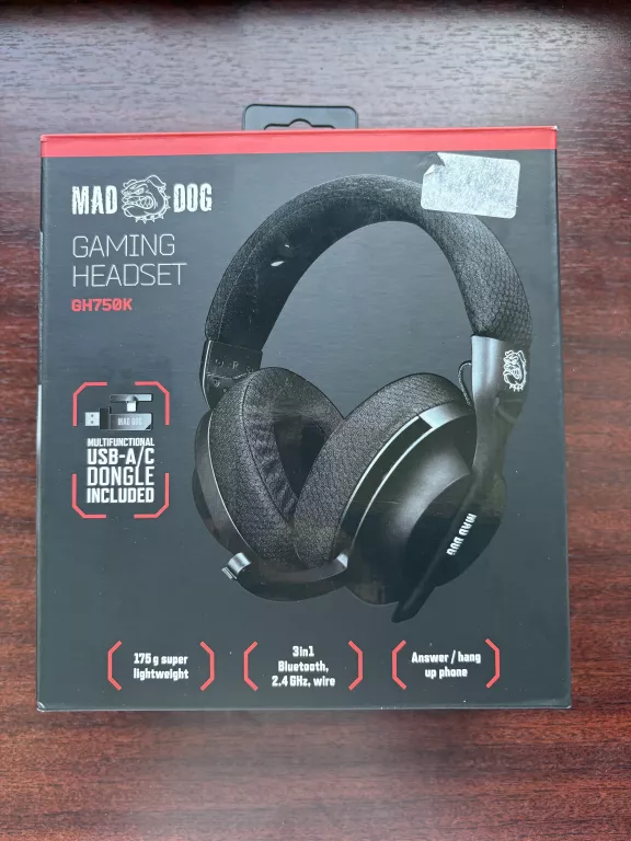 SŁUCHAWKI MAD DOG GAMING HEADSET GH 750K