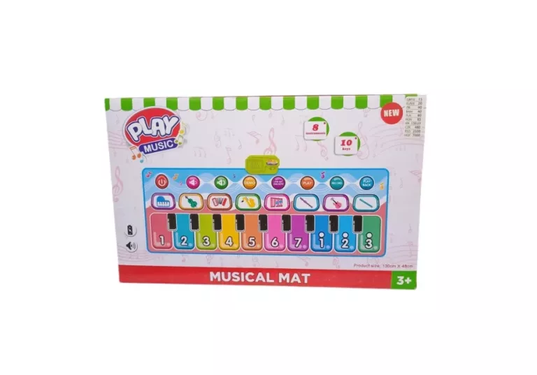 MATA GRAJĄCA PLAY MUSIC 10 PRZYCISKÓW 130CM