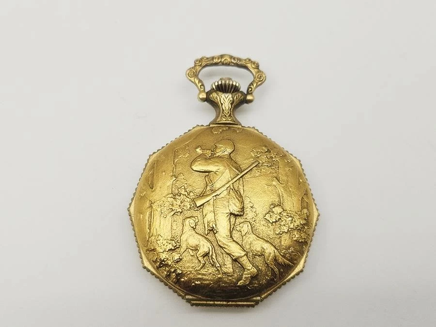 mechaniczny-zegarek-kieszonkowy-z-motywem-mysliwskim-17kamieni-stan-11323-2