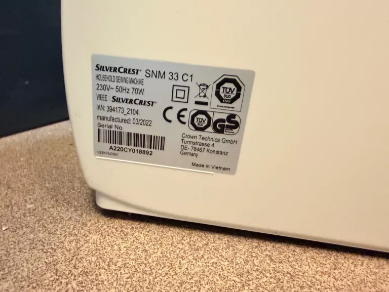 maszyna-do-szycia-silvercrest-snm-33cl-kolor-dominujacy-129357-2