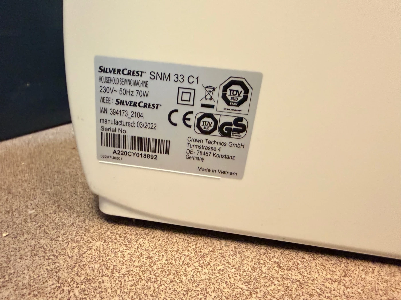 maszyna-do-szycia-silvercrest-snm-33cl-kolor-dominujacy-129357-2