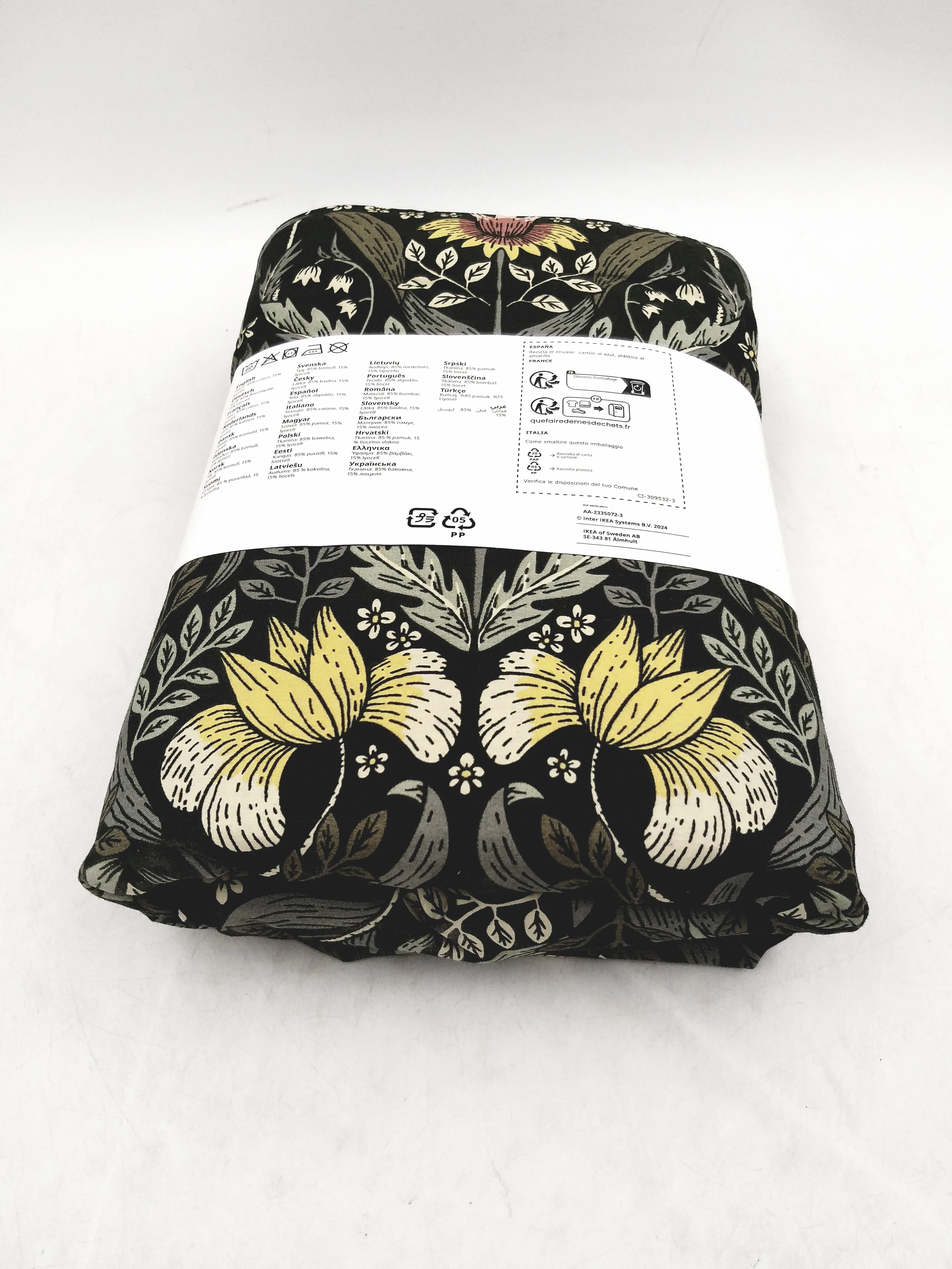 poszwa-na-koldre-i-2-poszewki-ciemnozielonywielobarwny-200x20050x60-cm-ean-gtin-5907544197232