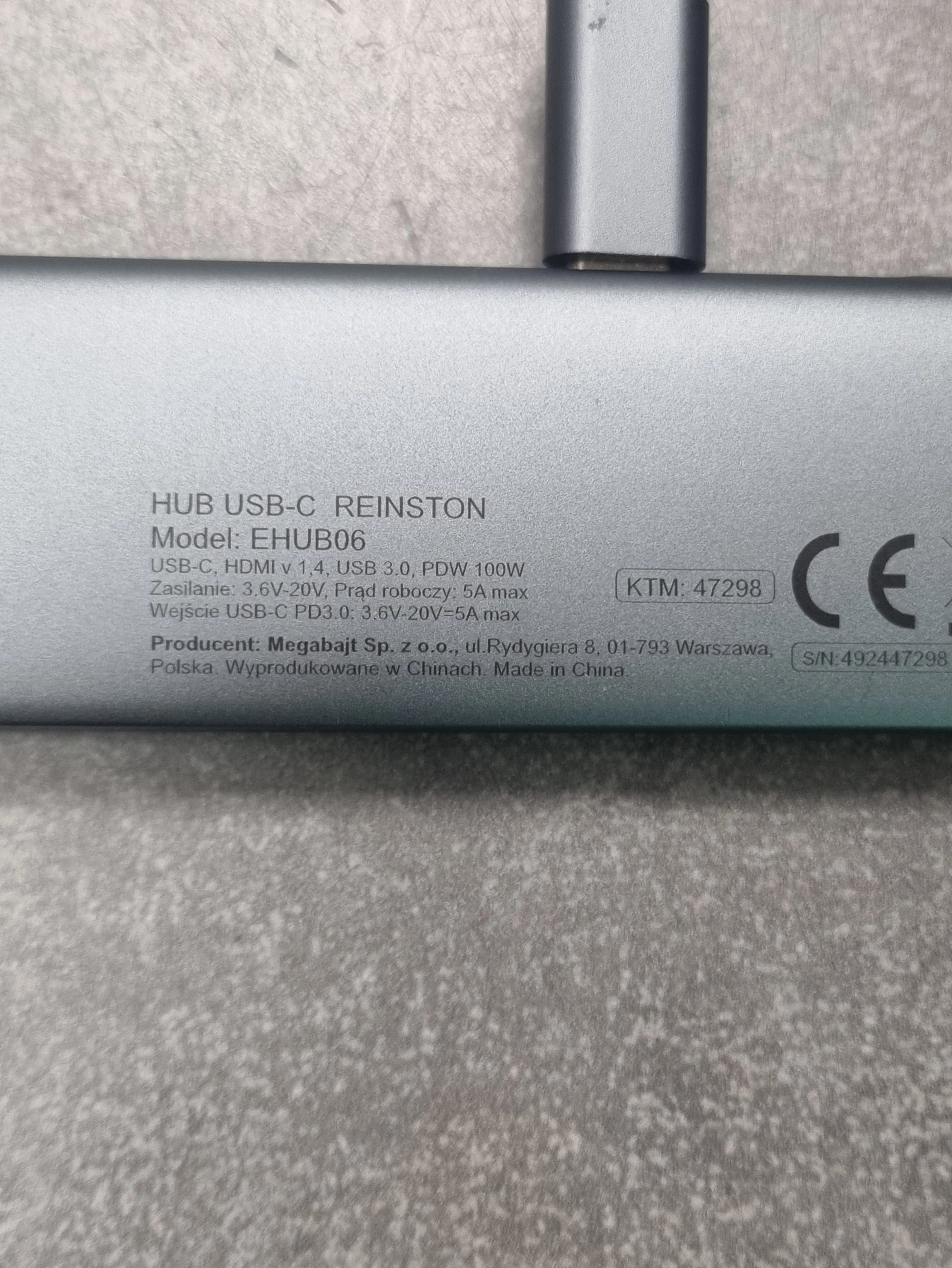 hub-adapter-rozgaleznik-usb-a-30-usb-c-type-c-reinston-ehub06-kod-producenta-ehub06