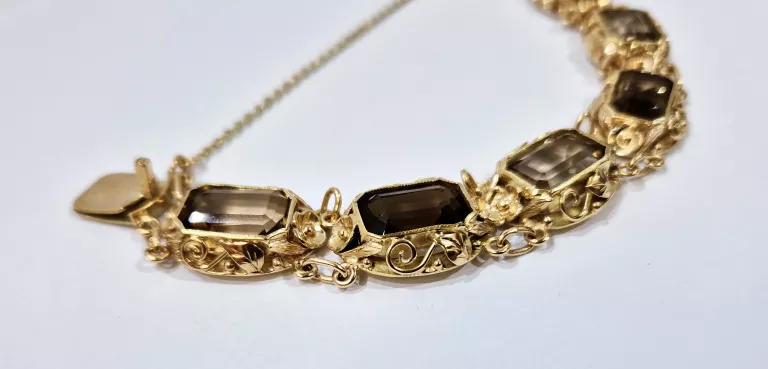 zlota-14k-bransoletka-z-kwarcem-dymnym-585-3809g-stan-11323-2