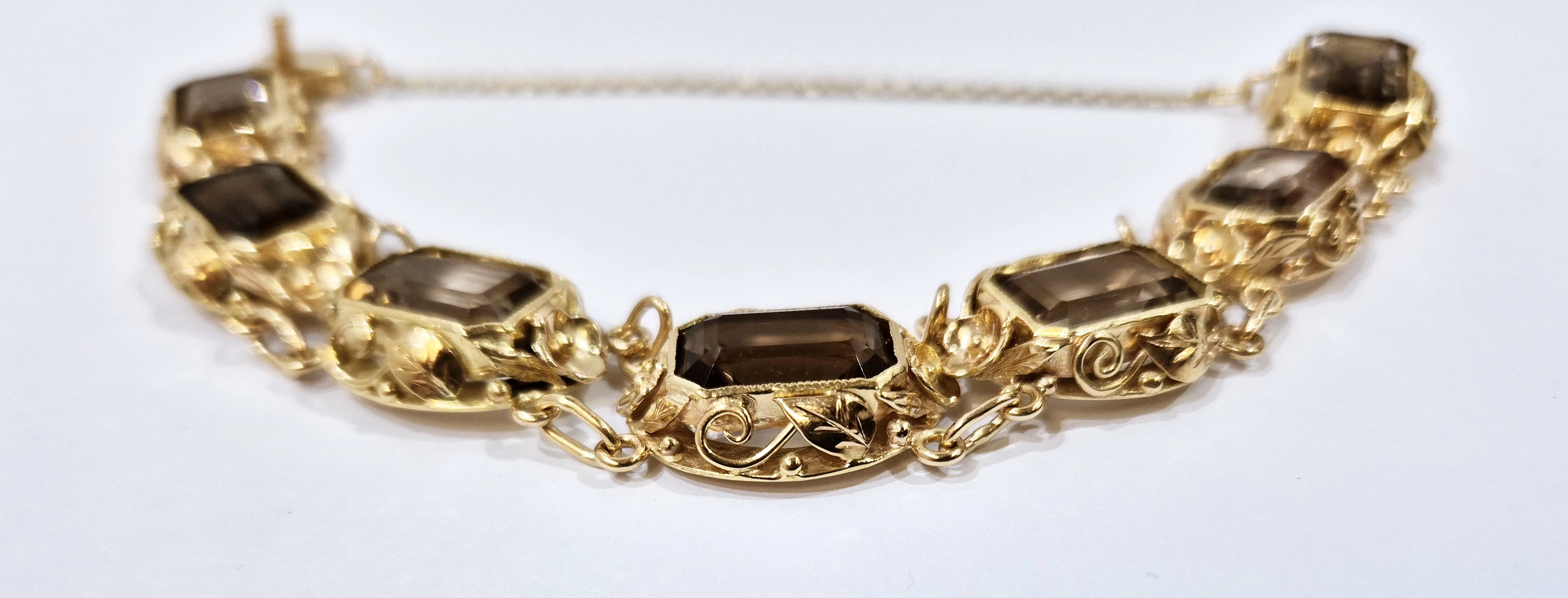 zlota-14k-bransoletka-z-kwarcem-dymnym-585-3809g-material-15835-2