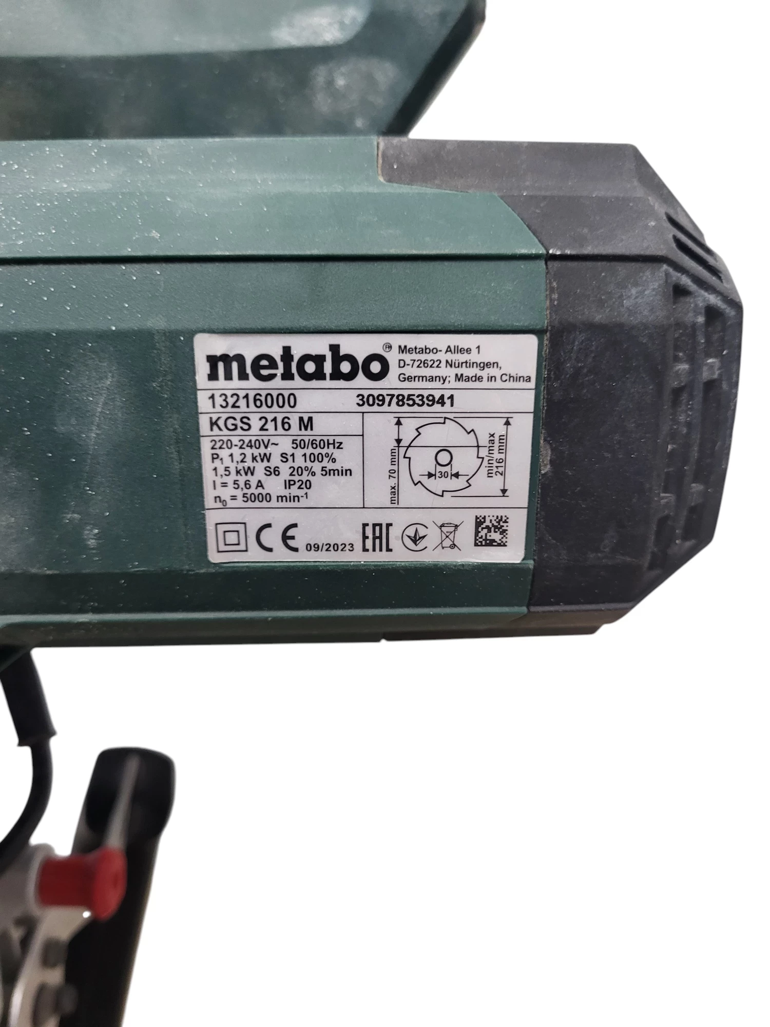 ukosnica-metabo-kgs-216m-stan-11323-2