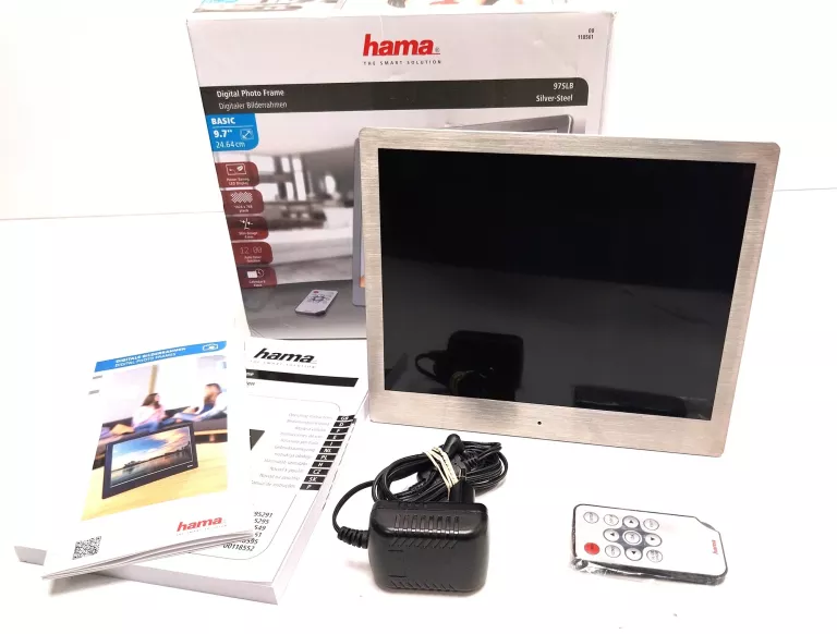 ramka-cyfrowa-hama-97slb-10-slim-line-steel-komplet-ean-gtin-4047443246301