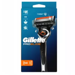 GILLETTE PROGLIDE MASZYNKA DO GOLENIA + 2 OSTRZA